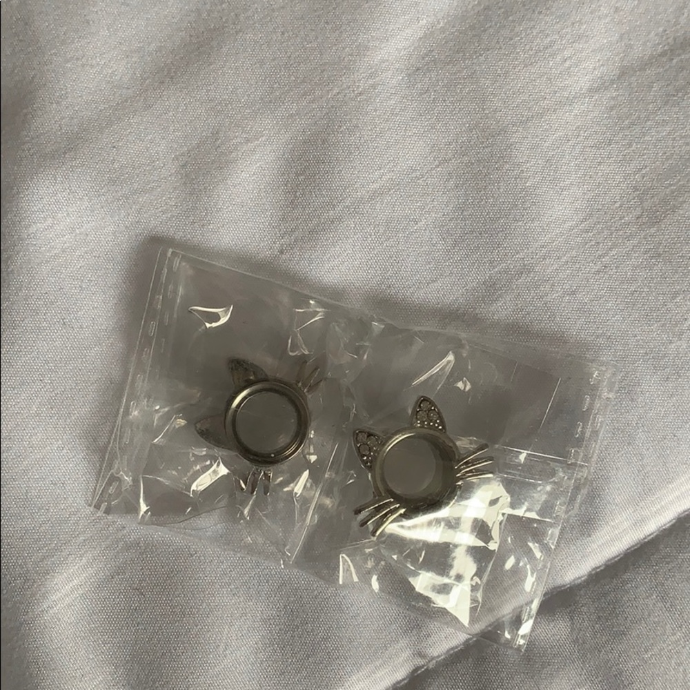 Silver cat plugs